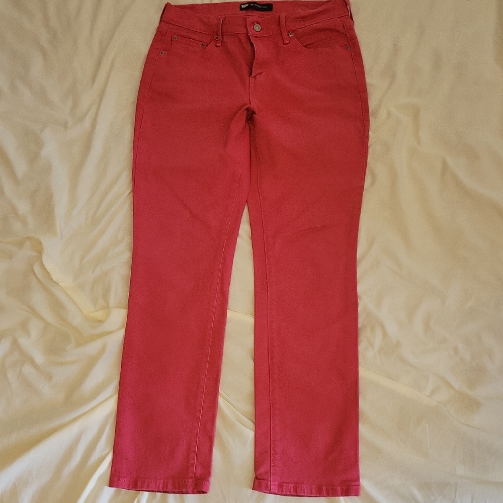 Levi's Women's Straight Leg Pink Jeans 8M 29×32